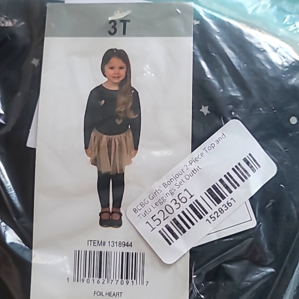 Girl's Piece Top and tutu Leggins